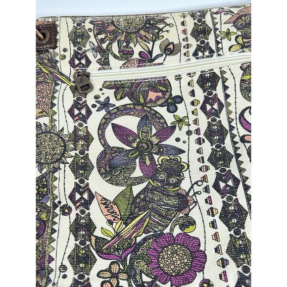 Sakroots by The Sak Crossbody Purse Bag Spirit Desert Owl Peace Canvas Jute - Picture 15 of 16